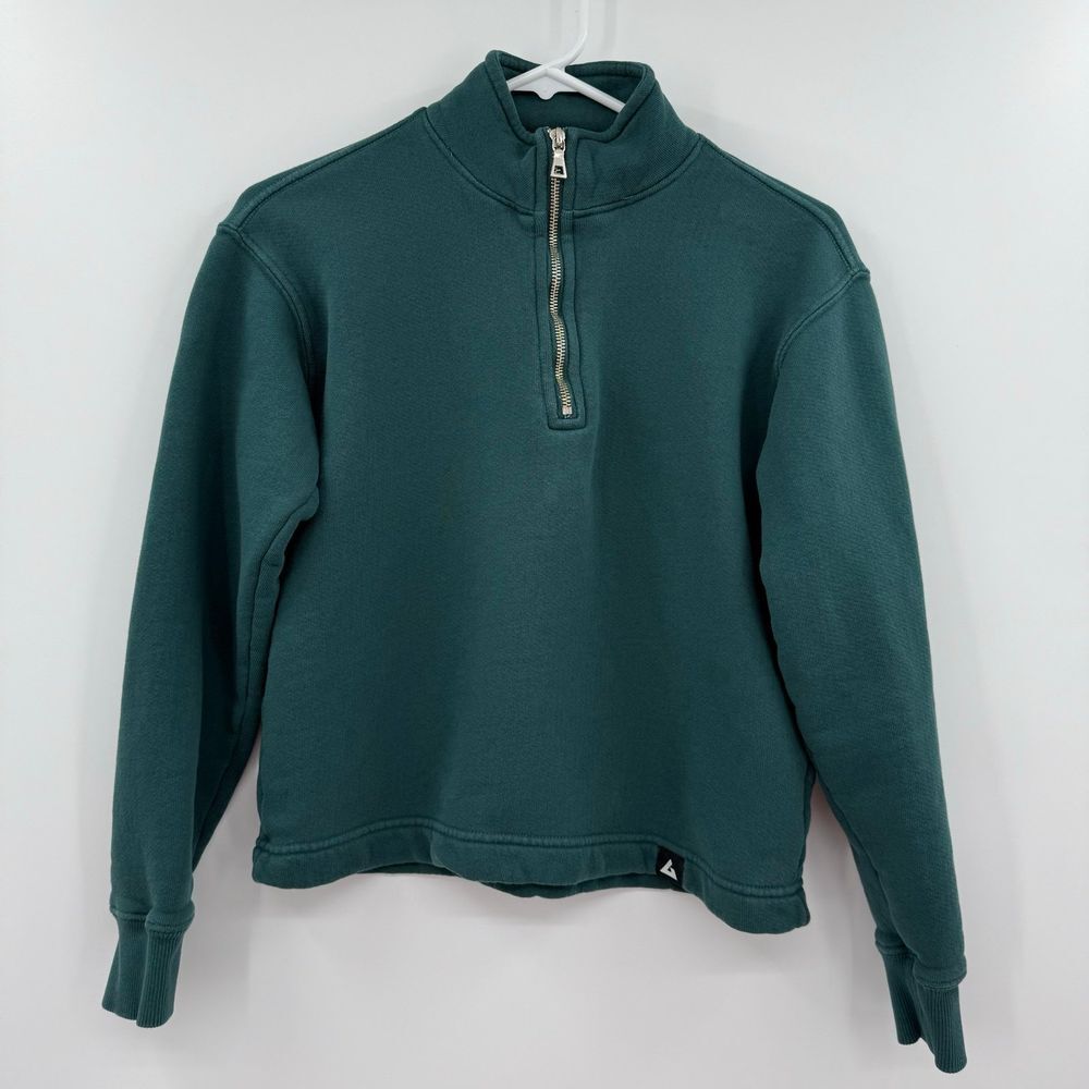 Women's American giant half zip mid weight green xs‎